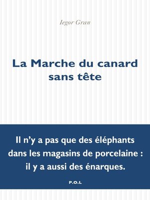 cover image of La Marche du canard sans tête